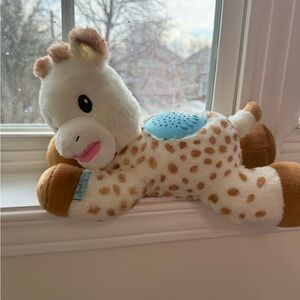 Cuddly Giraffe Plush Toy with Light-Up Feature